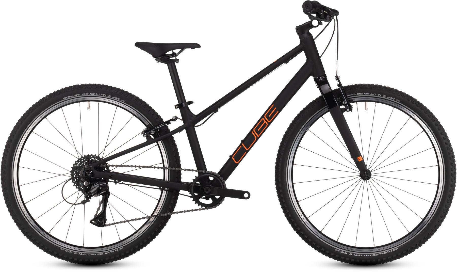 Cube Numove 240 black n orange 2025 - Lasten Pyörä 24 tuumaa