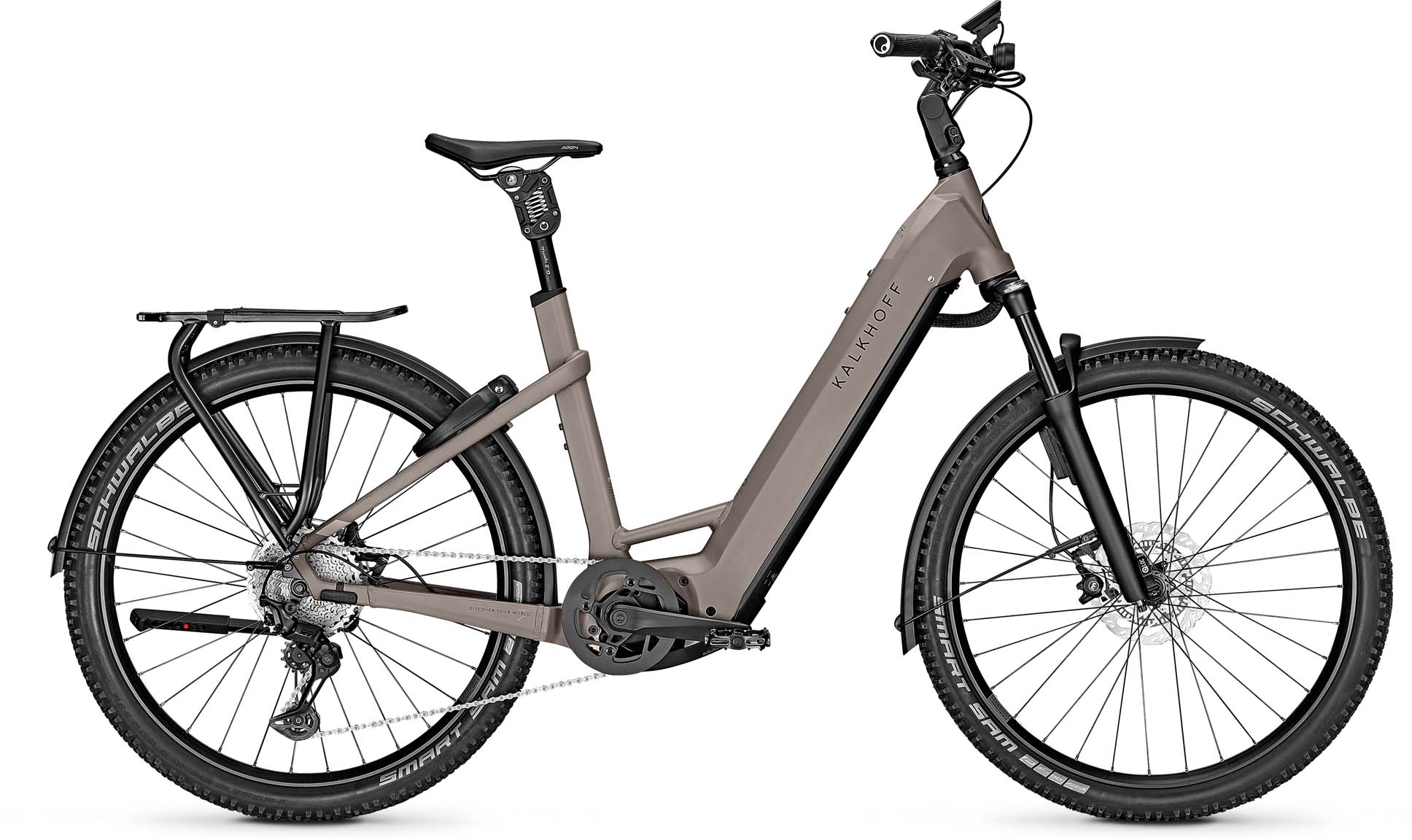 Kalkhoff Entice 7.B Advance+ ABS moonstonegrey matt 2024 - Sähköpyörä Hardtail Maastopyörä Matala pääsy