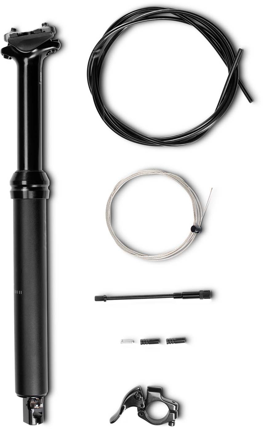 RFR Teleskooppinen istuintolppa musta Fully maastopyörille 15 tuumaa, 16 tuumaa - 31,6 mm x 365 mm (100 mm)