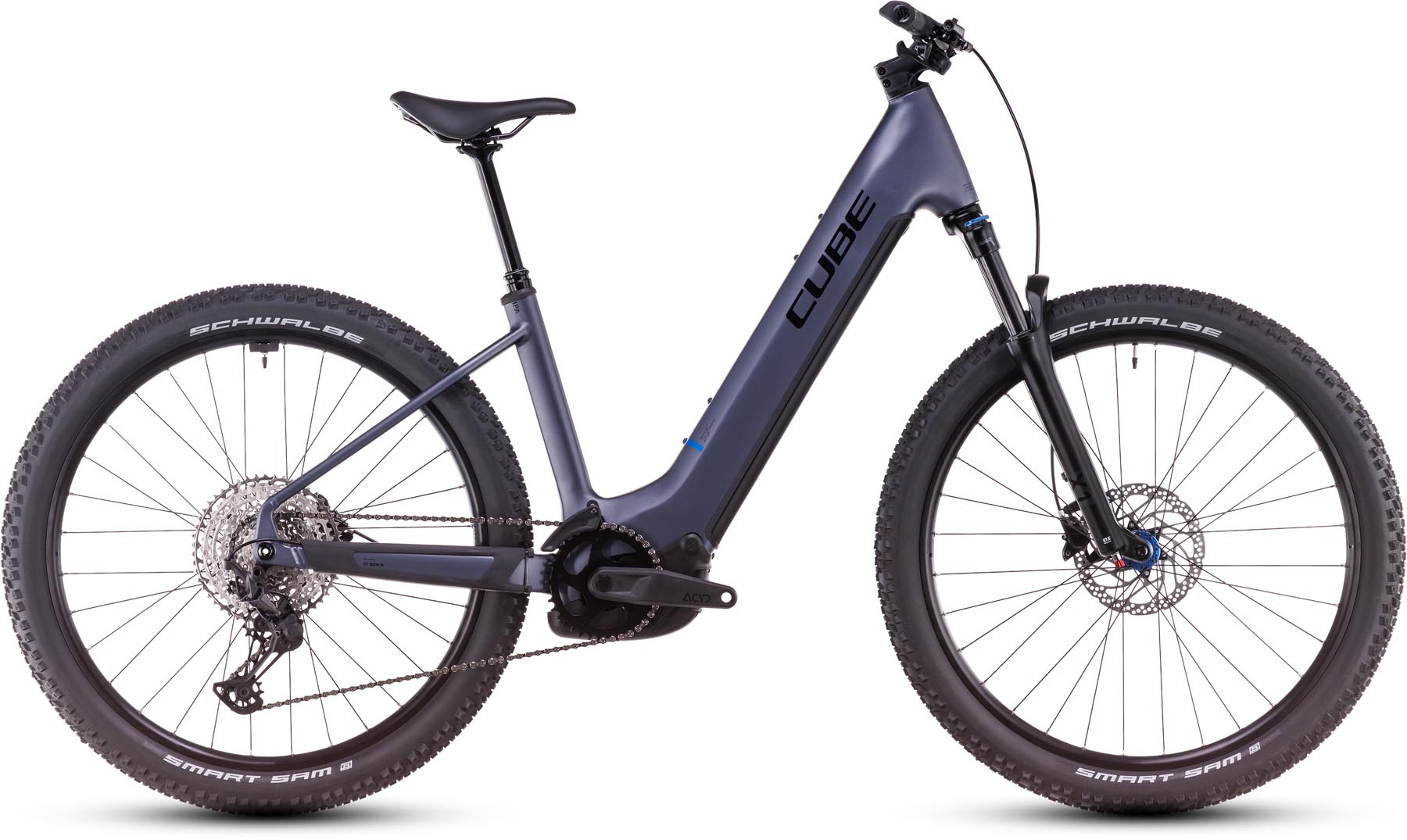 Cube Reaction Hybrid Pro 800 metallicgrey n black 2025 - Sähköpyörä Hardtail Maastopyörä Matala pääsy