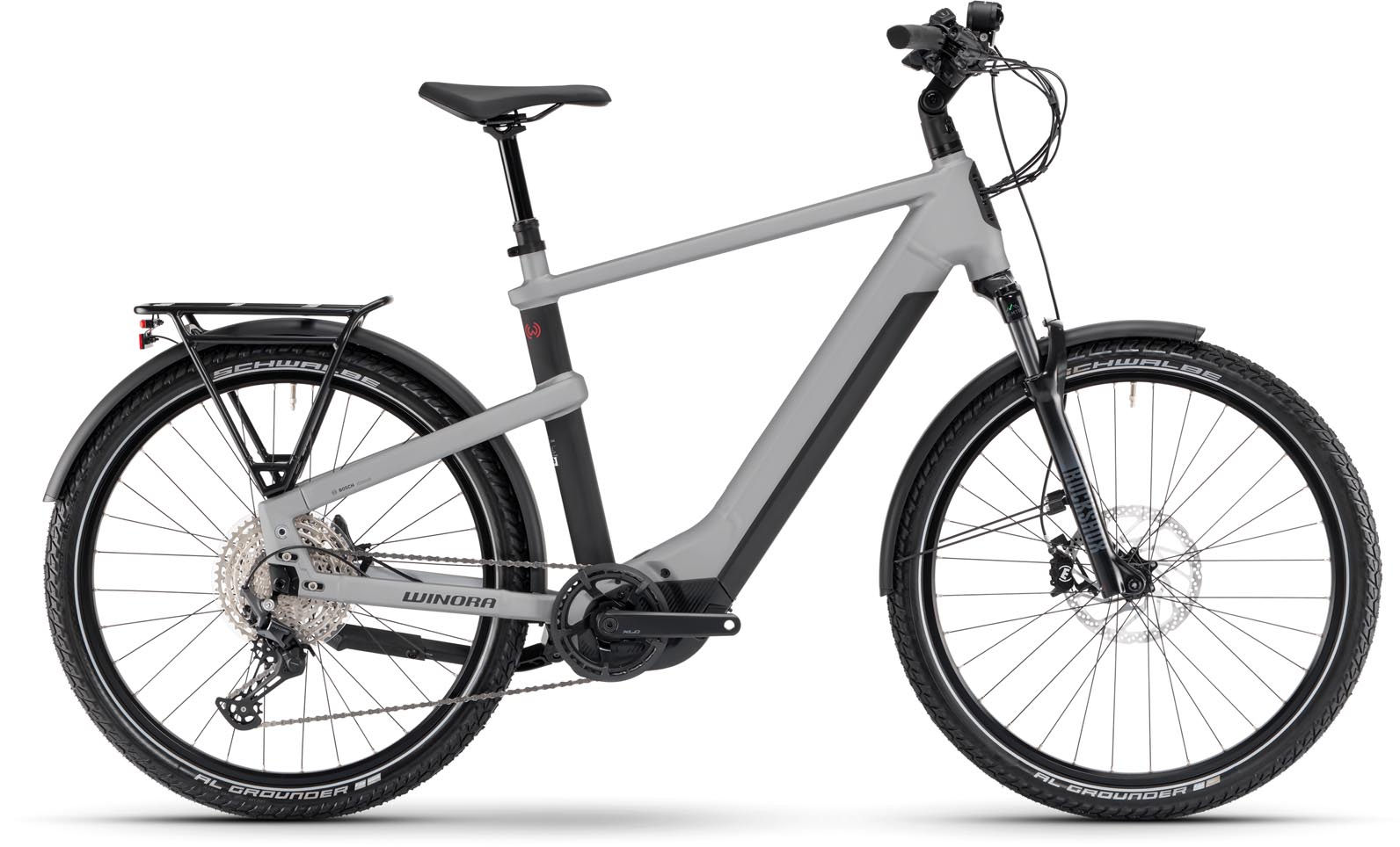 Winora Yakun X12 touring green gloss 2024 - Sähköpyörä Trekking Pyörä Miesten