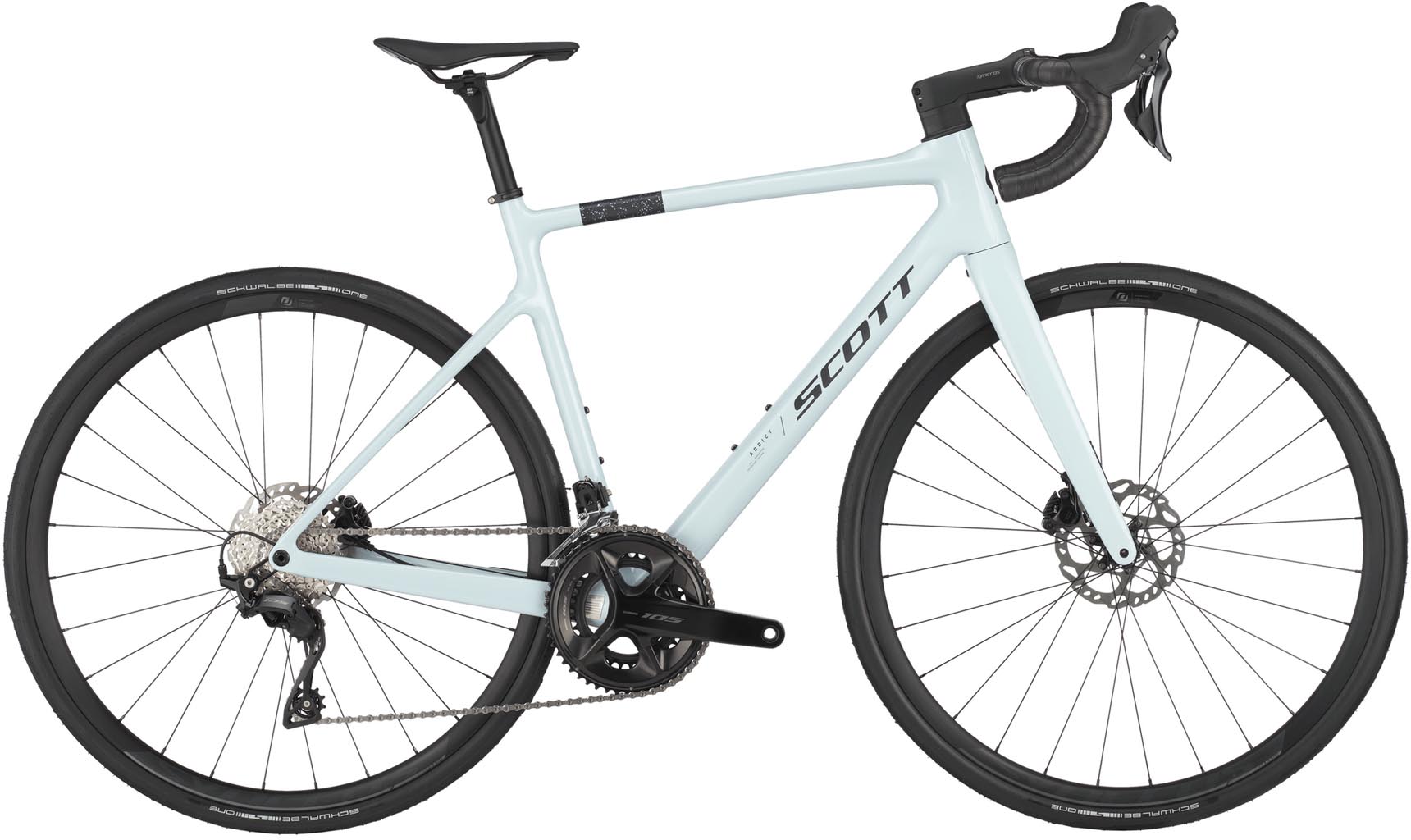 Scott Addict 50 mineral grey 2025 - Carbon Maantiepyörä