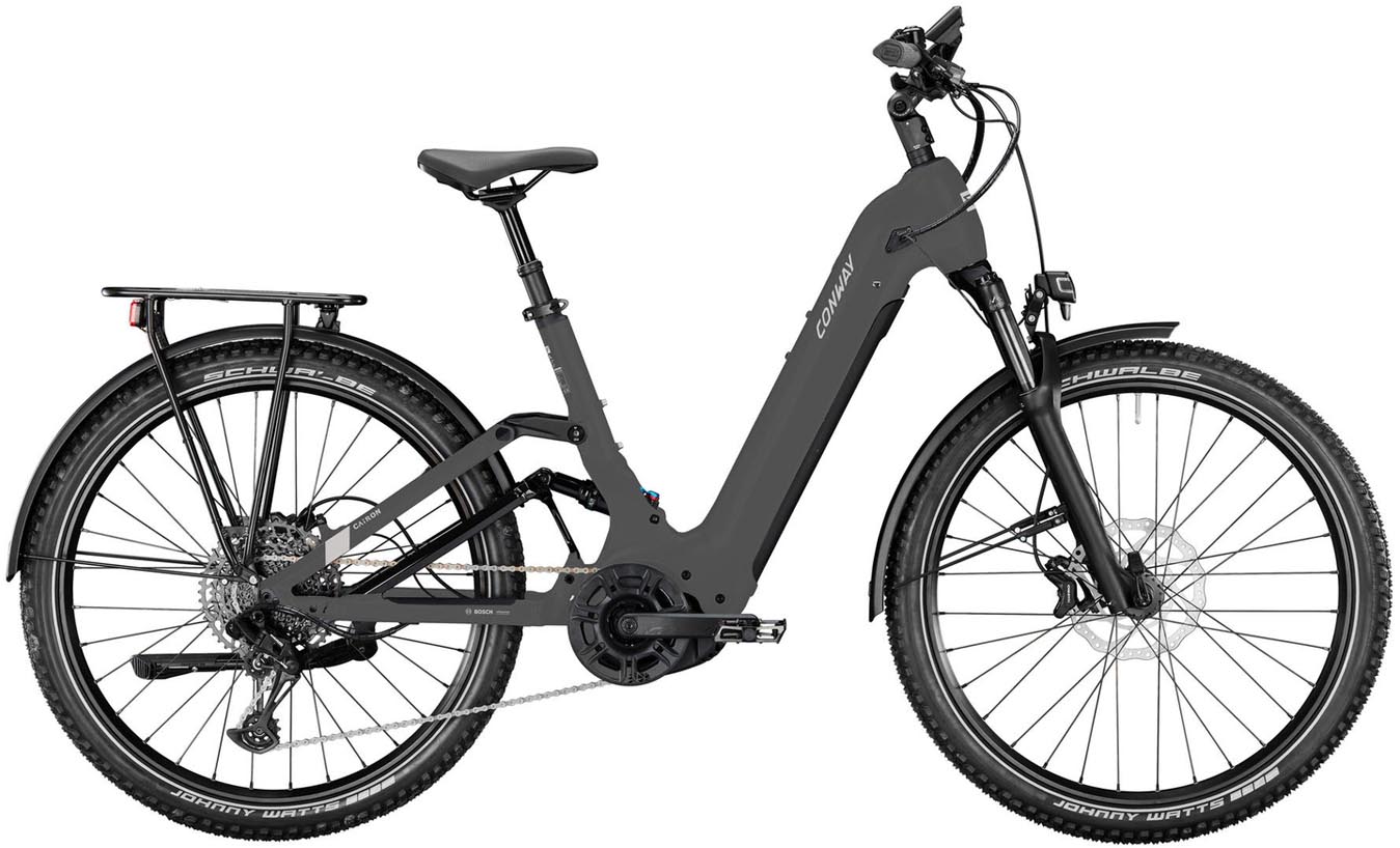 Conway Cairon C FS 2.0 625Wh graphit grey matt 2025 - Sähköpyörä Hardtail Maastopyörä Matala pääsy