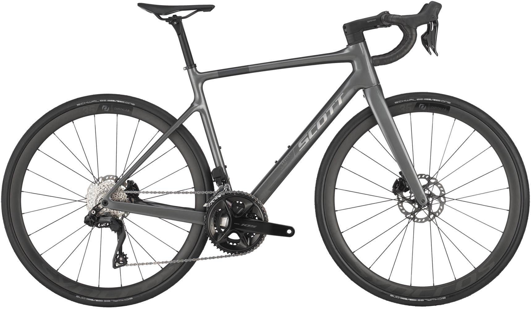 Scott Addict 30 slate grey 2025 - Carbon Maantiepyörä