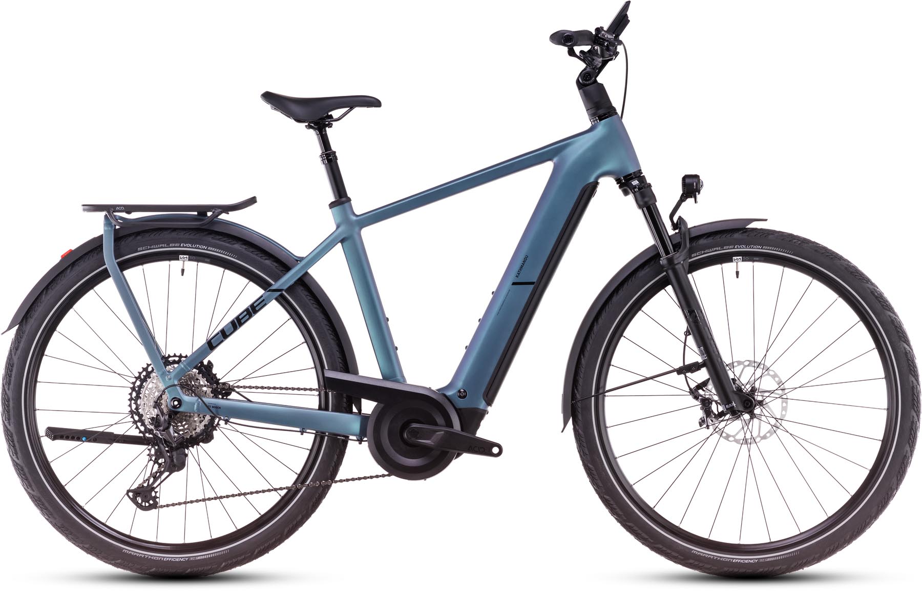 Cube Kathmandu Hybrid SLX 800 smaragdgrey n black 2025 - Sähköpyörä Trekking Pyörä Miesten