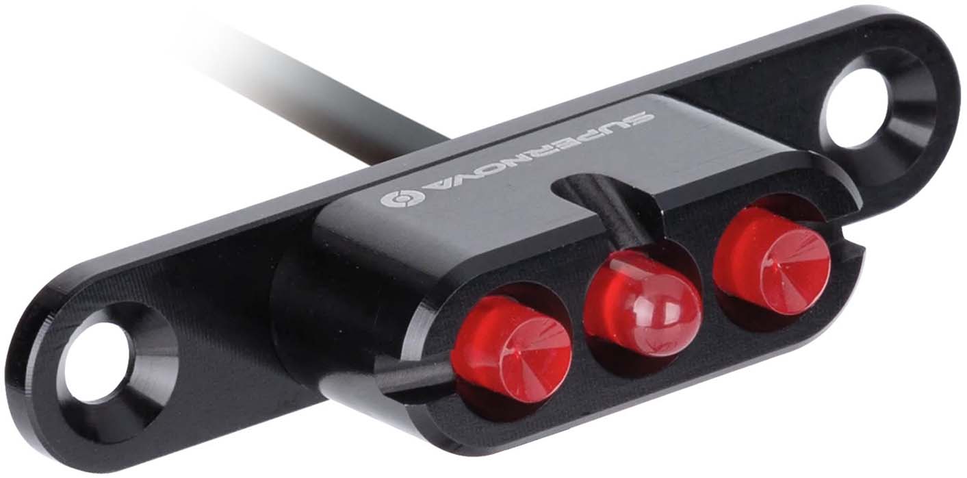 Supernova E-pyörän takavalo E3 Tail Light 2 istuintolppaan 12 V