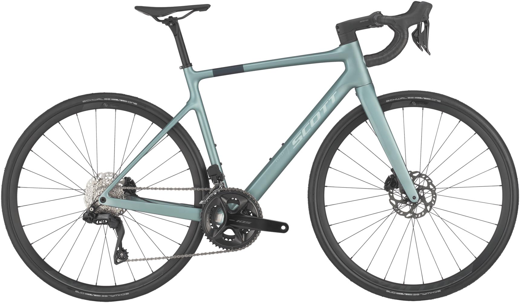 Scott Addict 40 iceberg green 2025 - Carbon Maantiepyörä