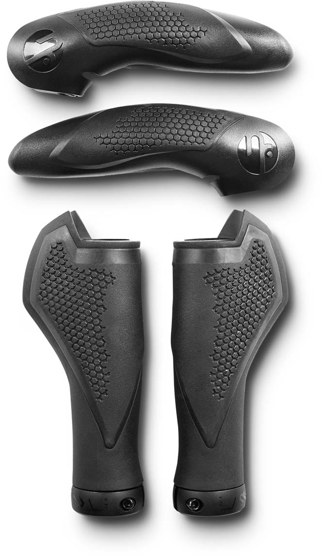 Natural Fit Kahvat COMFORT Bar Ends Large musta