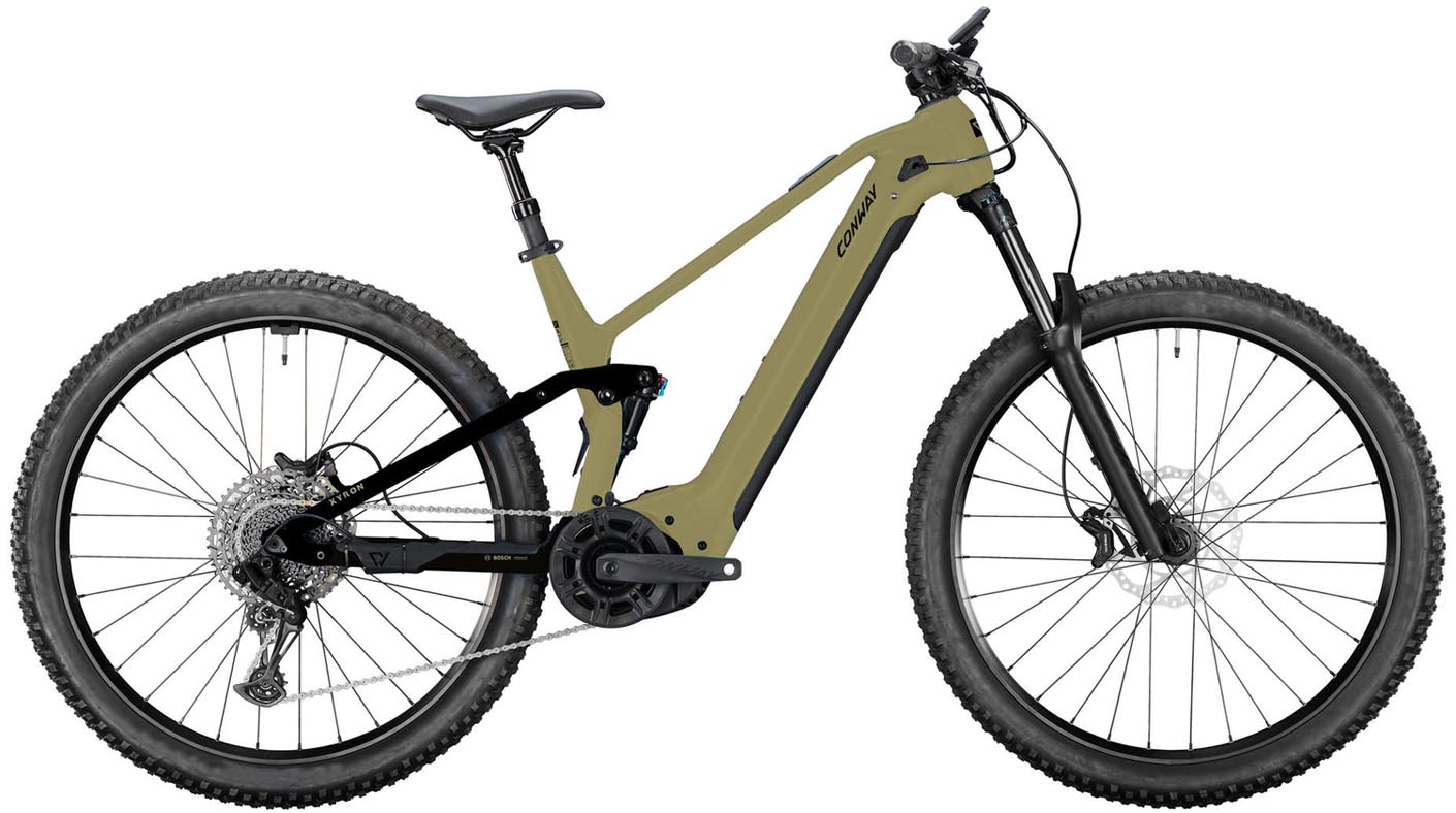 Conway Xyron ST 5.0 800Wh bronze matt / black matt 2025 - Sähköpyörä Täysjousitetut Maastopyörä
