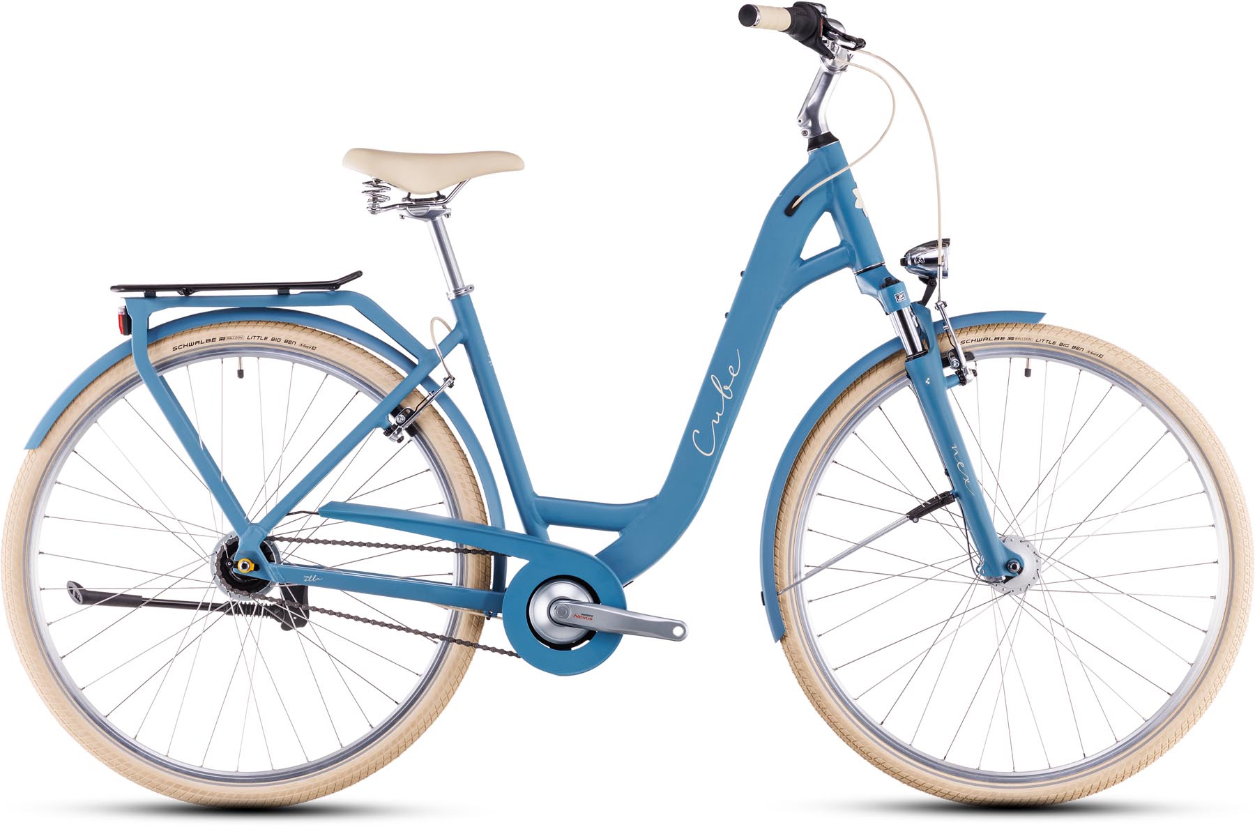 Cube Ella sphereblue n creme 2025 - Trekking Pyörä Matala pääsy