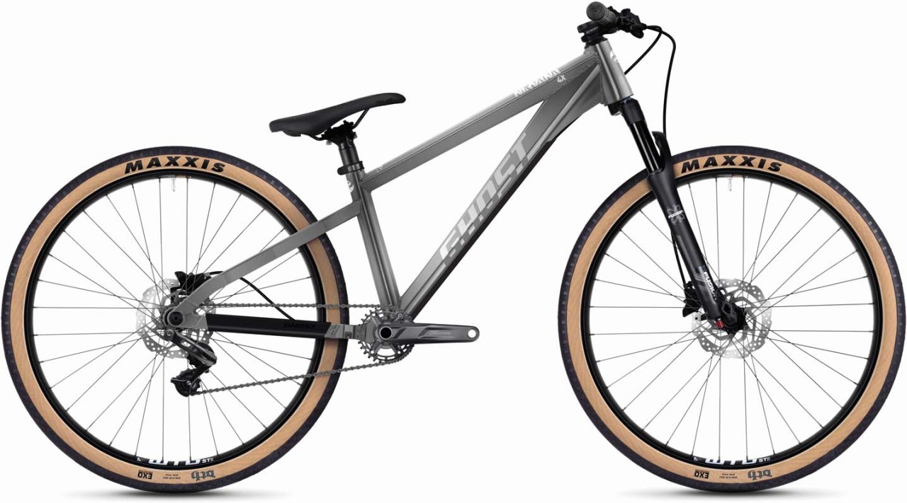 Ghost Nirvana 4X raw alu / chrome glossy 2023 - Dirt Polkupyörä