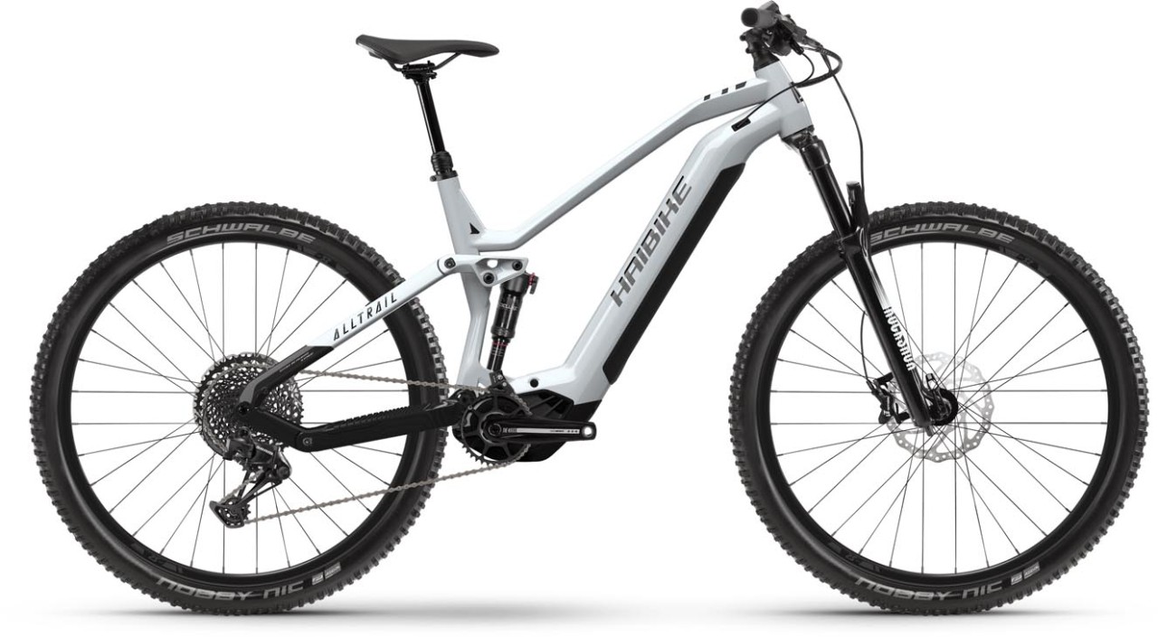 Haibike ALLTRAIL 7 29 Gloss Silver / Pearl Blk 2022 - Sähköpyörä Täysjousitetut Maastopyörä