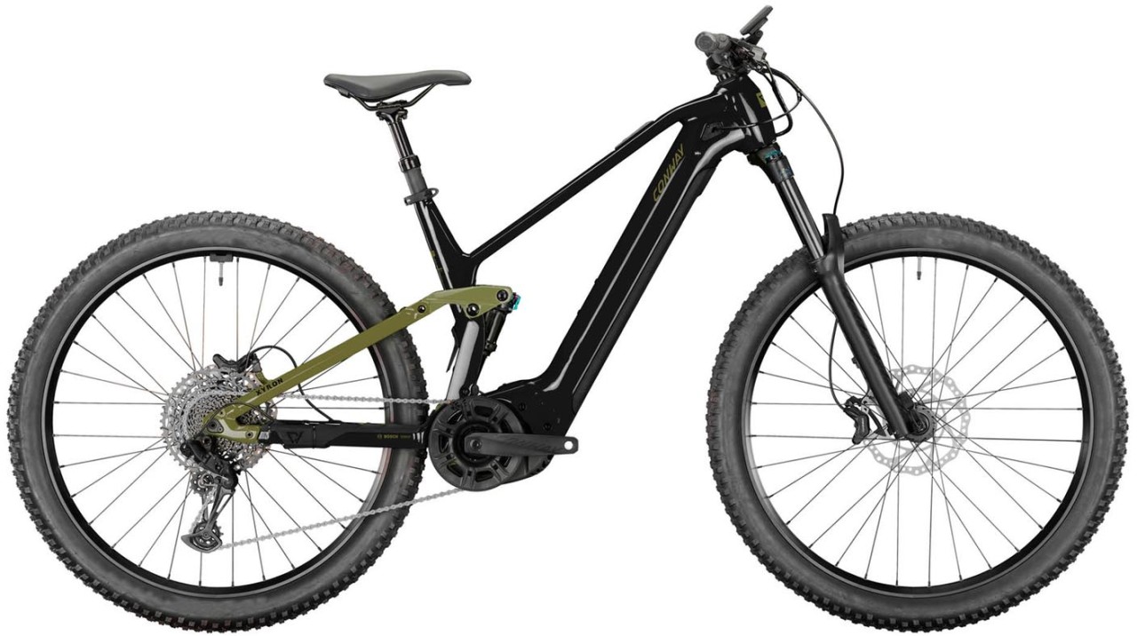 Conway Xyron S 5.0 Carbon 750Wh black / bronze 2025 - Sähköpyörä Täysjousitetut Maastopyörä