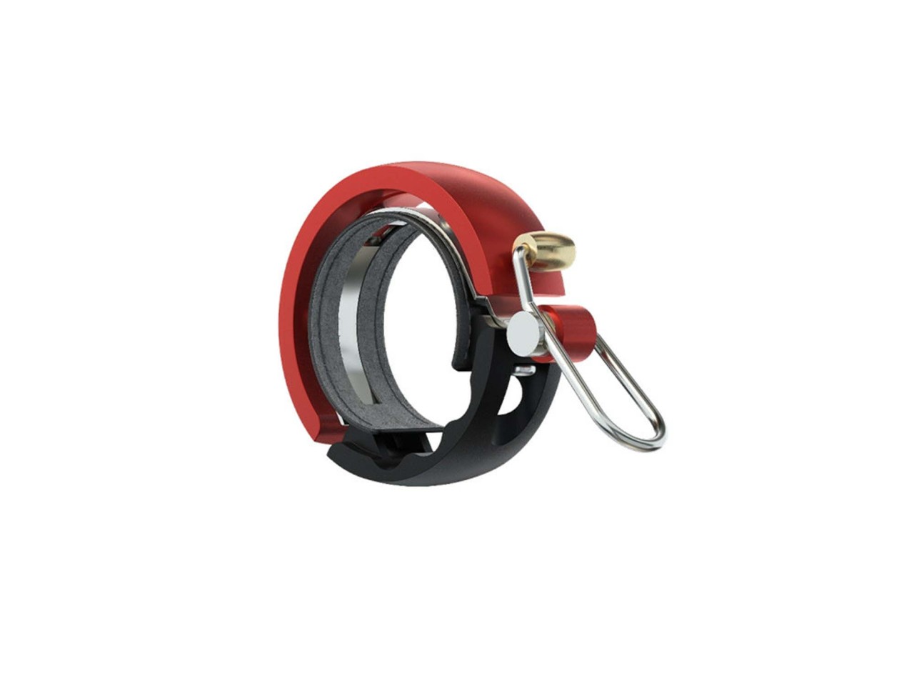 Knog Bell Oi Luxe pieni musta/punainen