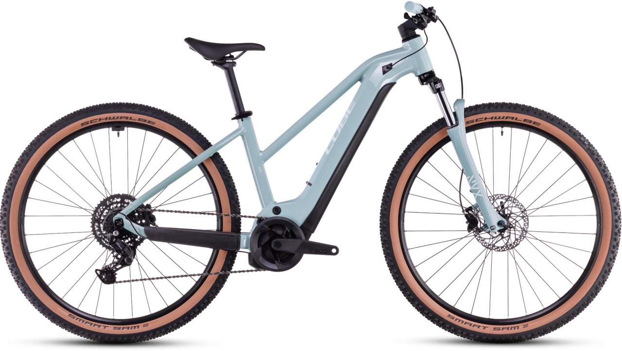 Cube Reaction Hybrid Performance 625 skylightblue n white 2025 - Sähköpyörä Hardtail Maastopyörä Naiset