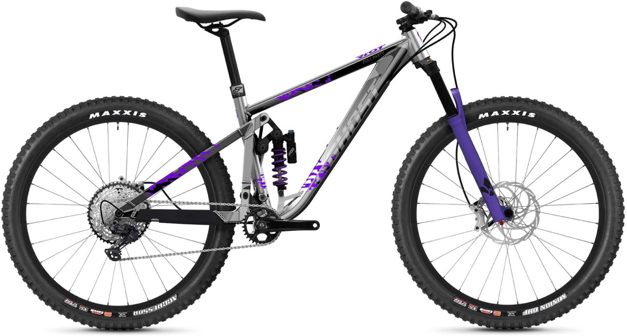 Ghost Riot Trail AL Full Party silver / purple 2021 - Fully Mountainbike