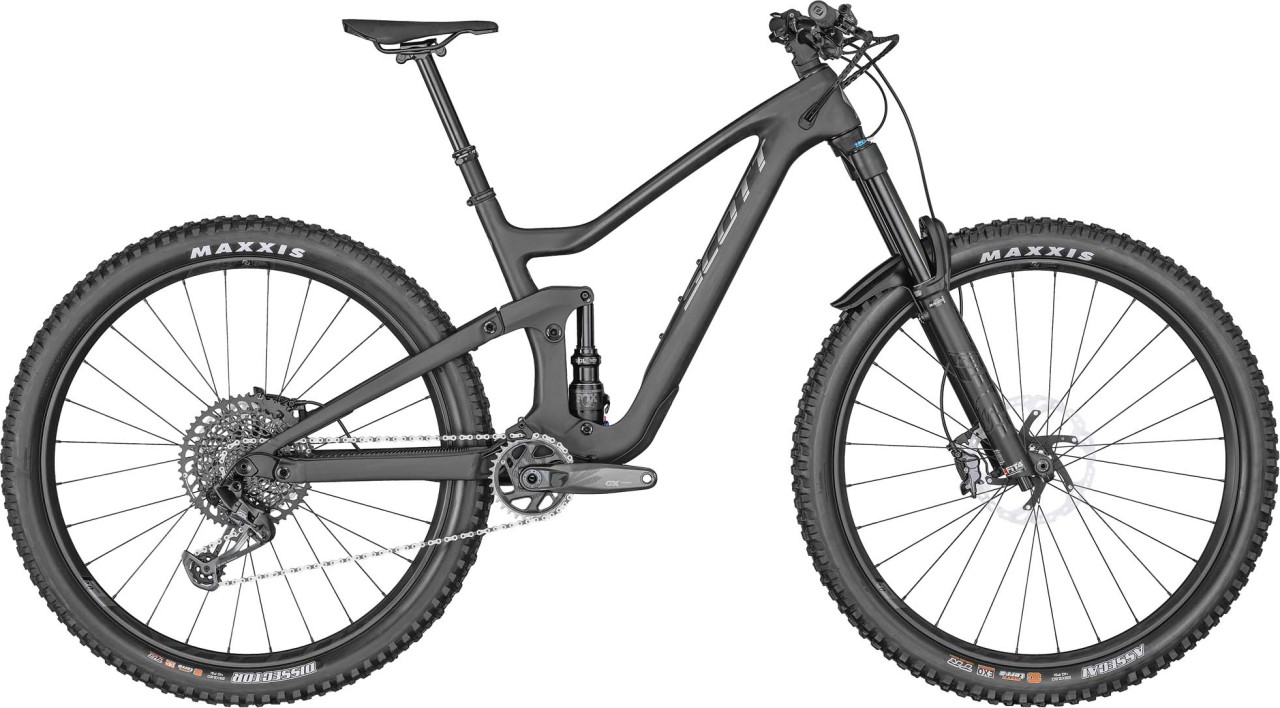 Scott Ransom 910 matt raw carbon / brushed silver 2022 - Täysjousitetut Maastopyörä