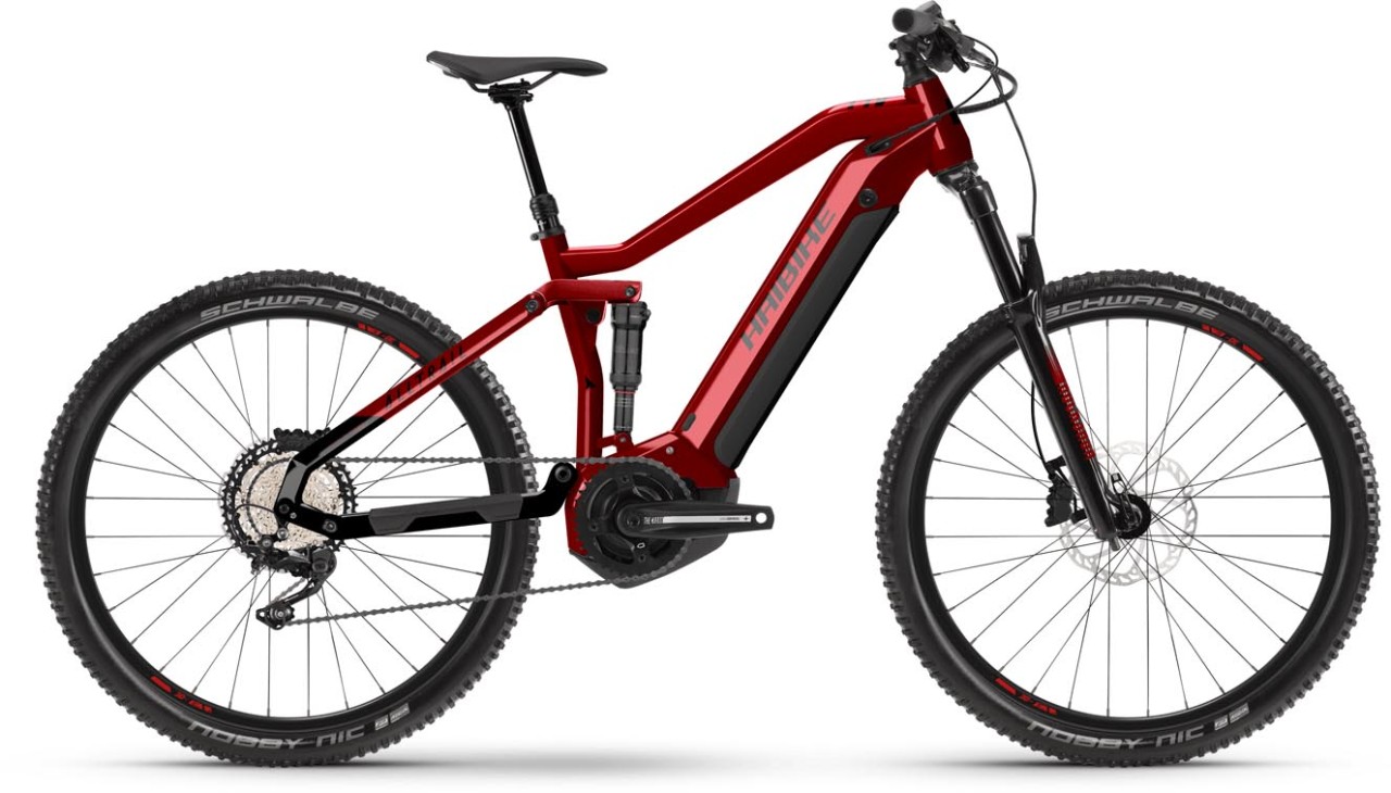 Haibike ALLTRAIL 5 29 Gloss Dyn / Red Blk / Ink 2022 - Sähköpyörä Täysjousitetut Maastopyörä