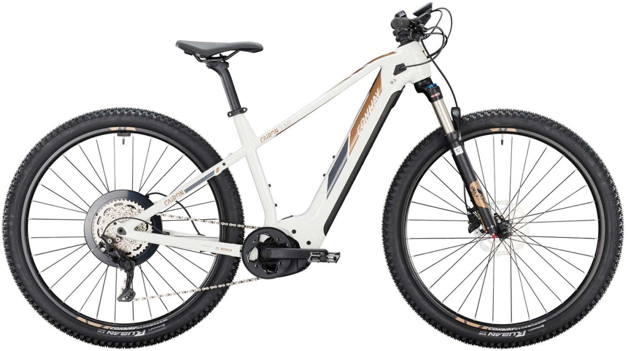 Conway Cairon S 5.0 750 pearlwhite / brown metallic 2022 - Sähköpyörä Hardtail Maastopyörä