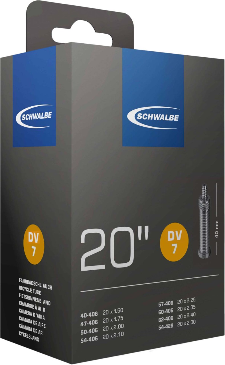 Schwalbe Putki 20x1,50-2,50 S DV7 40 mm, nro 7 (20")