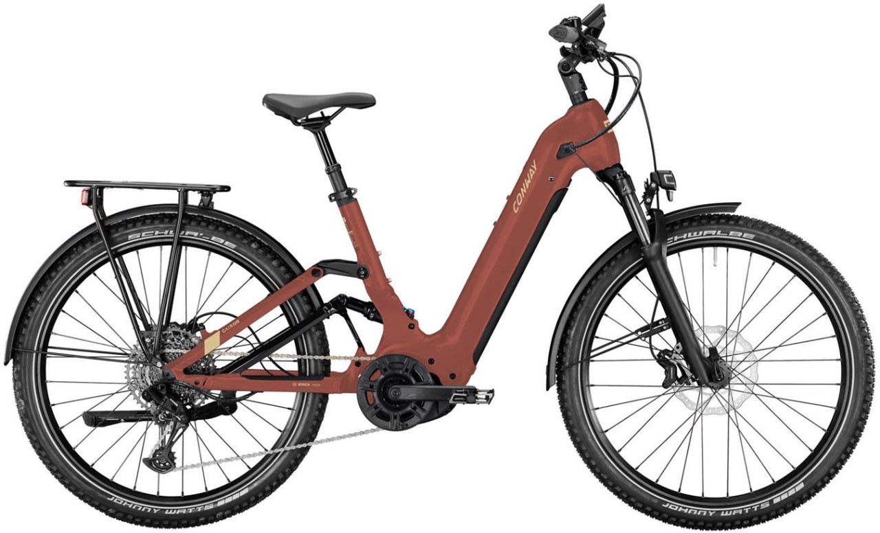 Conway Cairon C FS 2.0 625Wh rustred 2025 - Sähköpyörä Hardtail Maastopyörä Matala pääsy