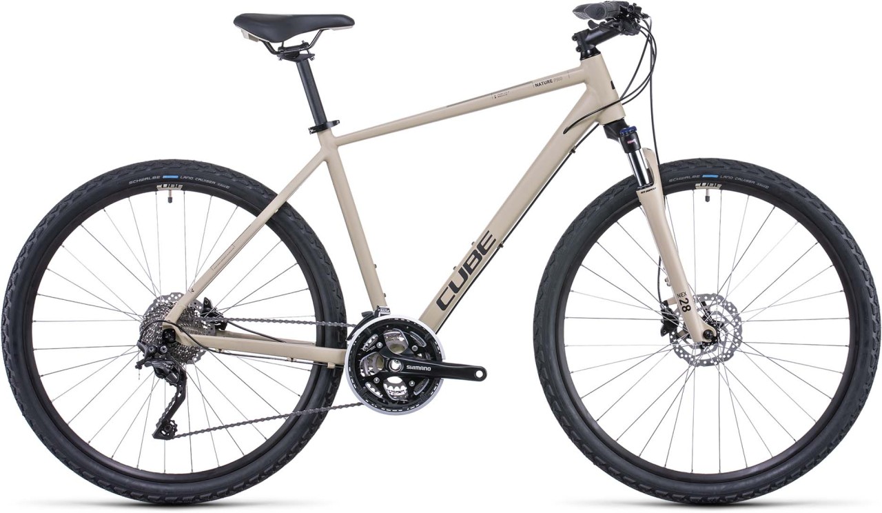 Cube Nature Pro desert n black 2022 - Crosspyörä Miesten