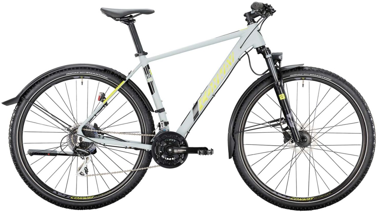 Conway MC 4.9 lightgrey matt / acid metallic 2022 - Hardtail Maastopyörä