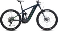 Ghost E-Riot EN AL Universal dark blue pearl / metallic kaki matt / glossy 2022 - Sähköpyörä Täysjousitetut Maastopyörä
