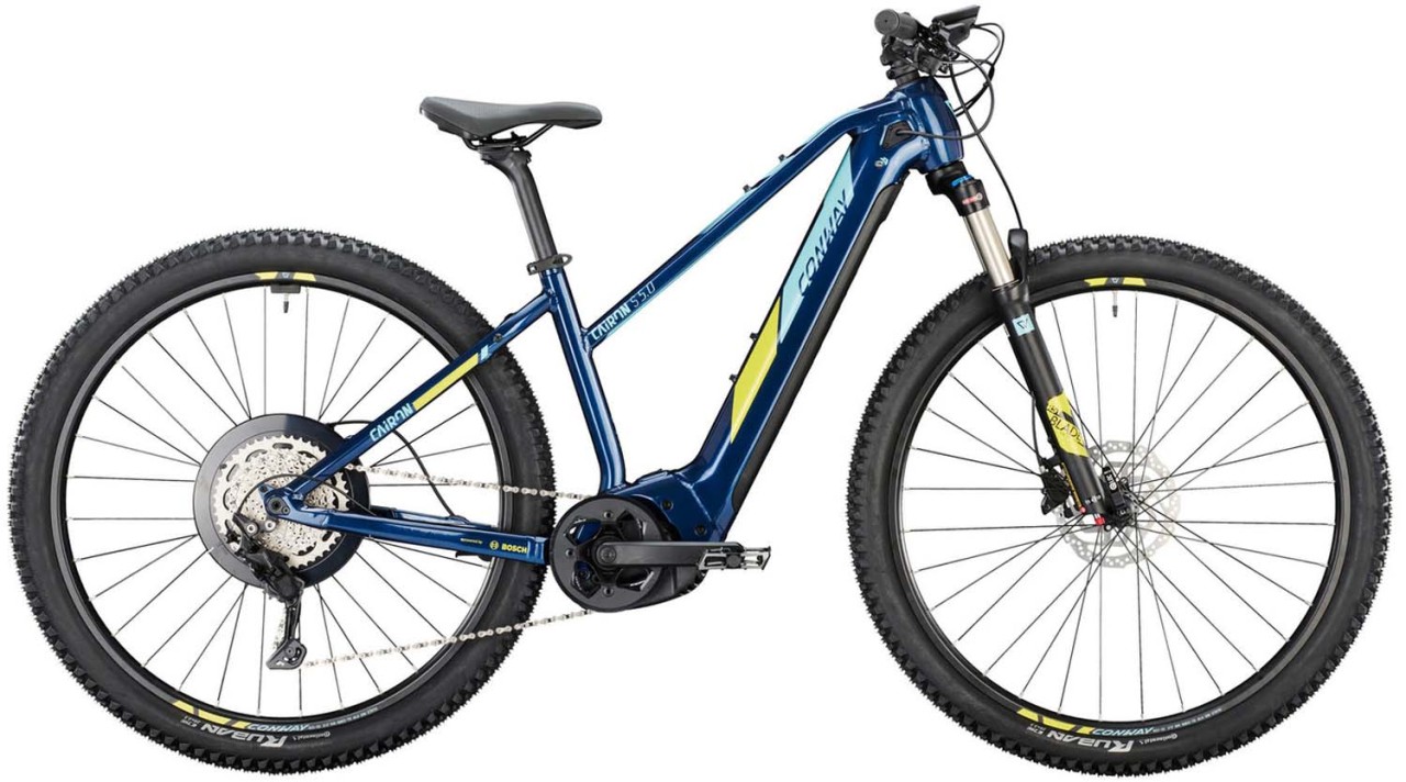 Conway Cairon S 5.0 750 darkblue metallic / lightblue 2022 - Sähköpyörä Hardtail Maastopyörä Naisten