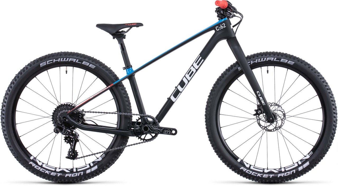 Cube Elite 240 C:62 SL carbon n blue n red 2022 - Lasten Pyörä 24 tuumaa