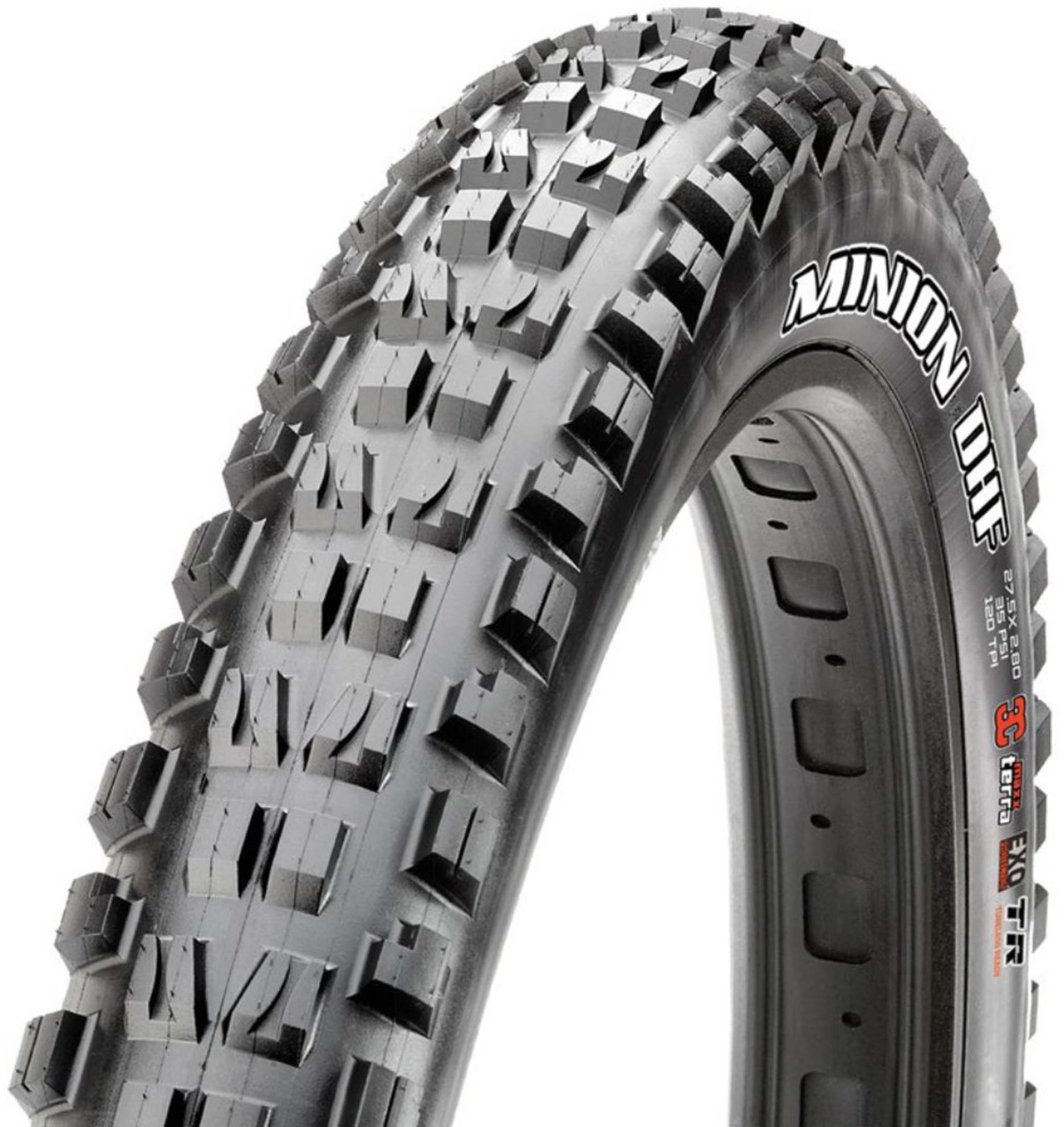 Maxxis Minion DHF+ TLR taittorengas, 27.5x2.80" 71-584 musta EXO 3C MaxxTerra