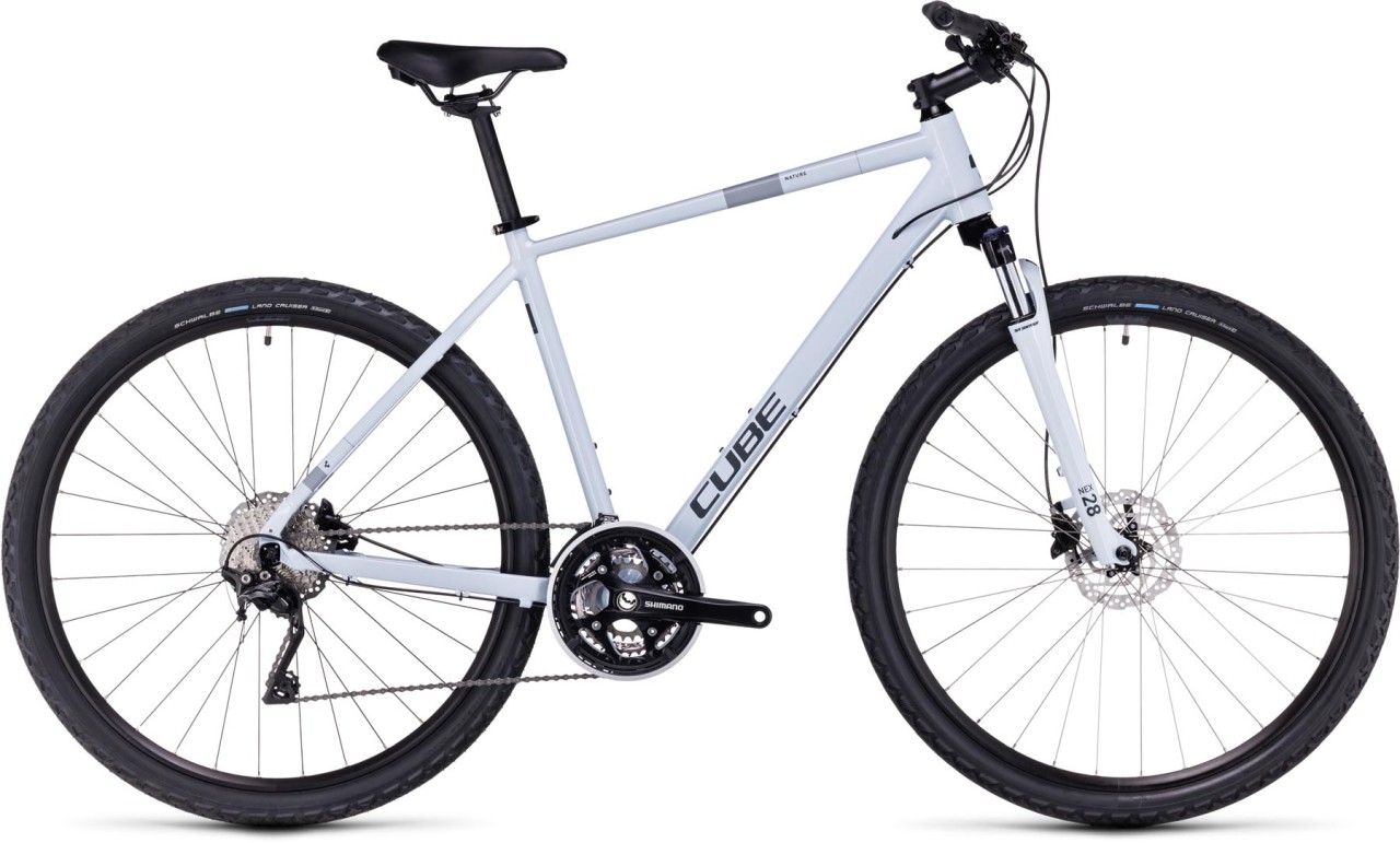 Cube Nature Pro frostwhite n grey 2024 - Crosspyörä Miesten