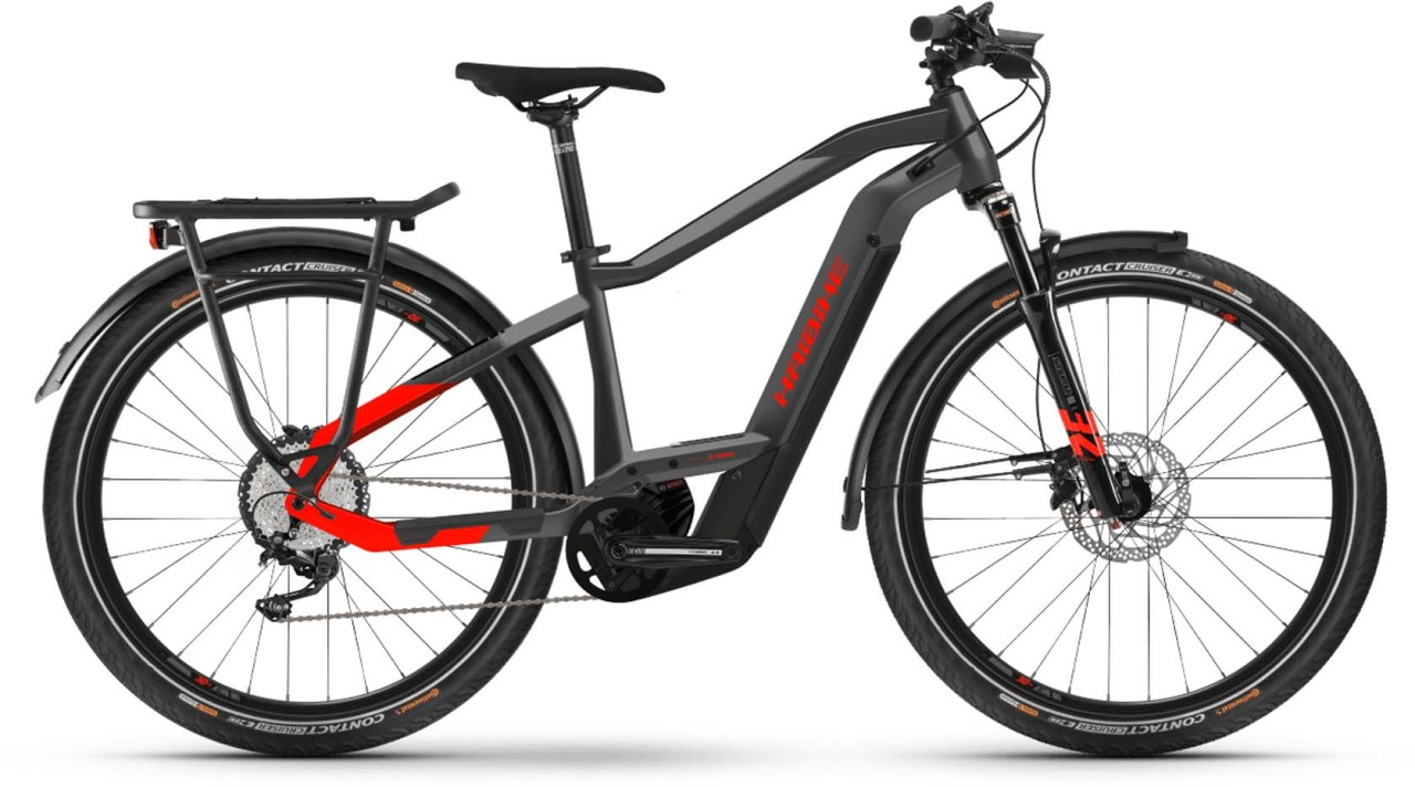 Haibike Trekking 9 i625Wh anthracite/red 2022 - Sähköpyörä Trekking Pyörä Miesten