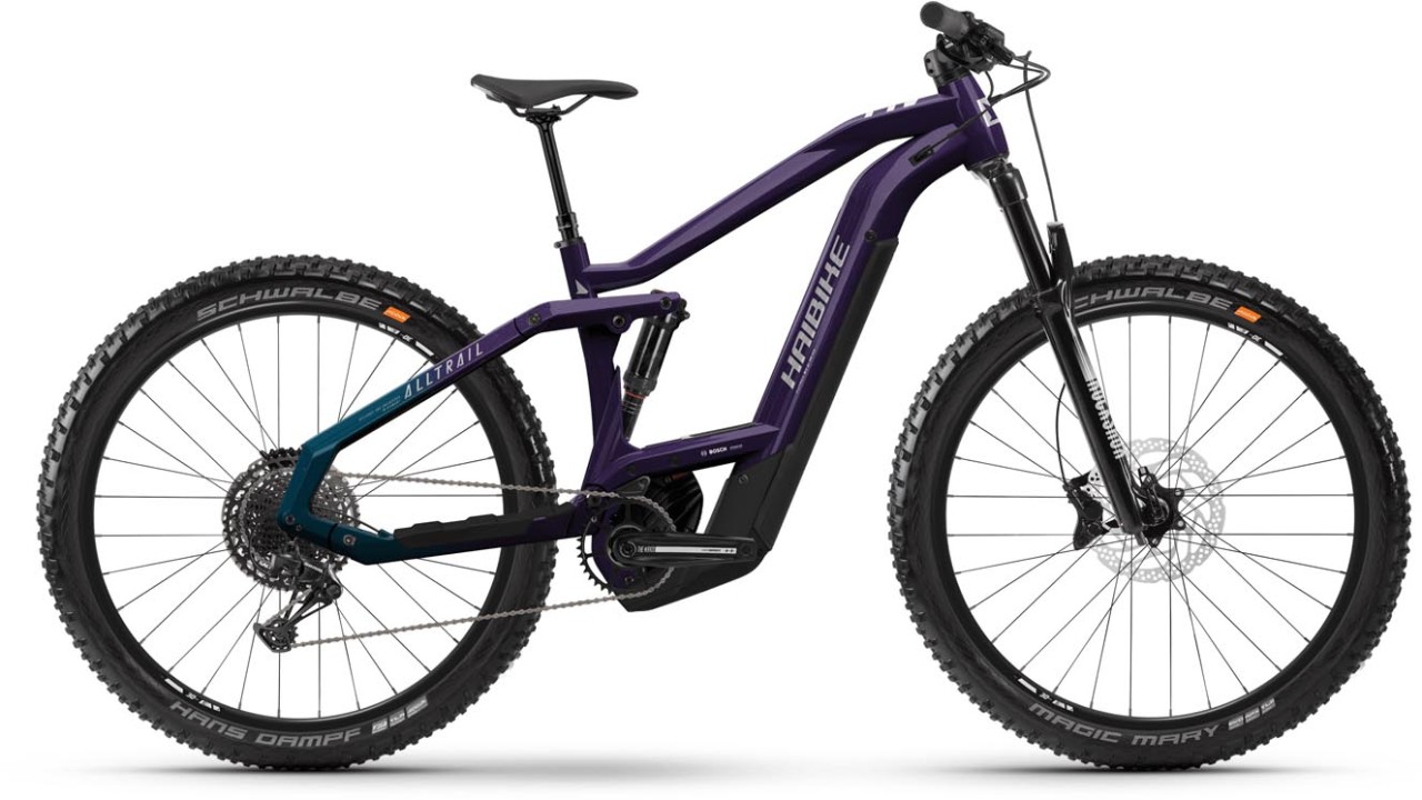Haibike ALLTRAIL 8 29 Gloss Fade Purple Chrome 2022 - Sähköpyörä Täysjousitetut Maastopyörä