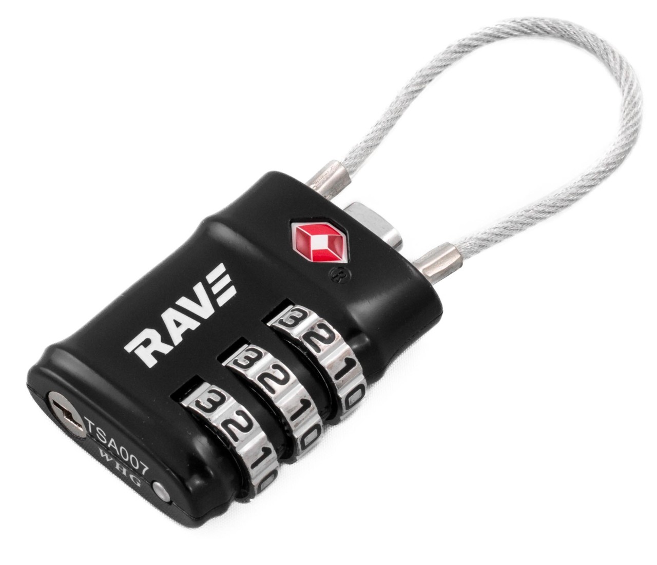 RAVE TSA matkalaukun lukko numeroyhdistelmällä