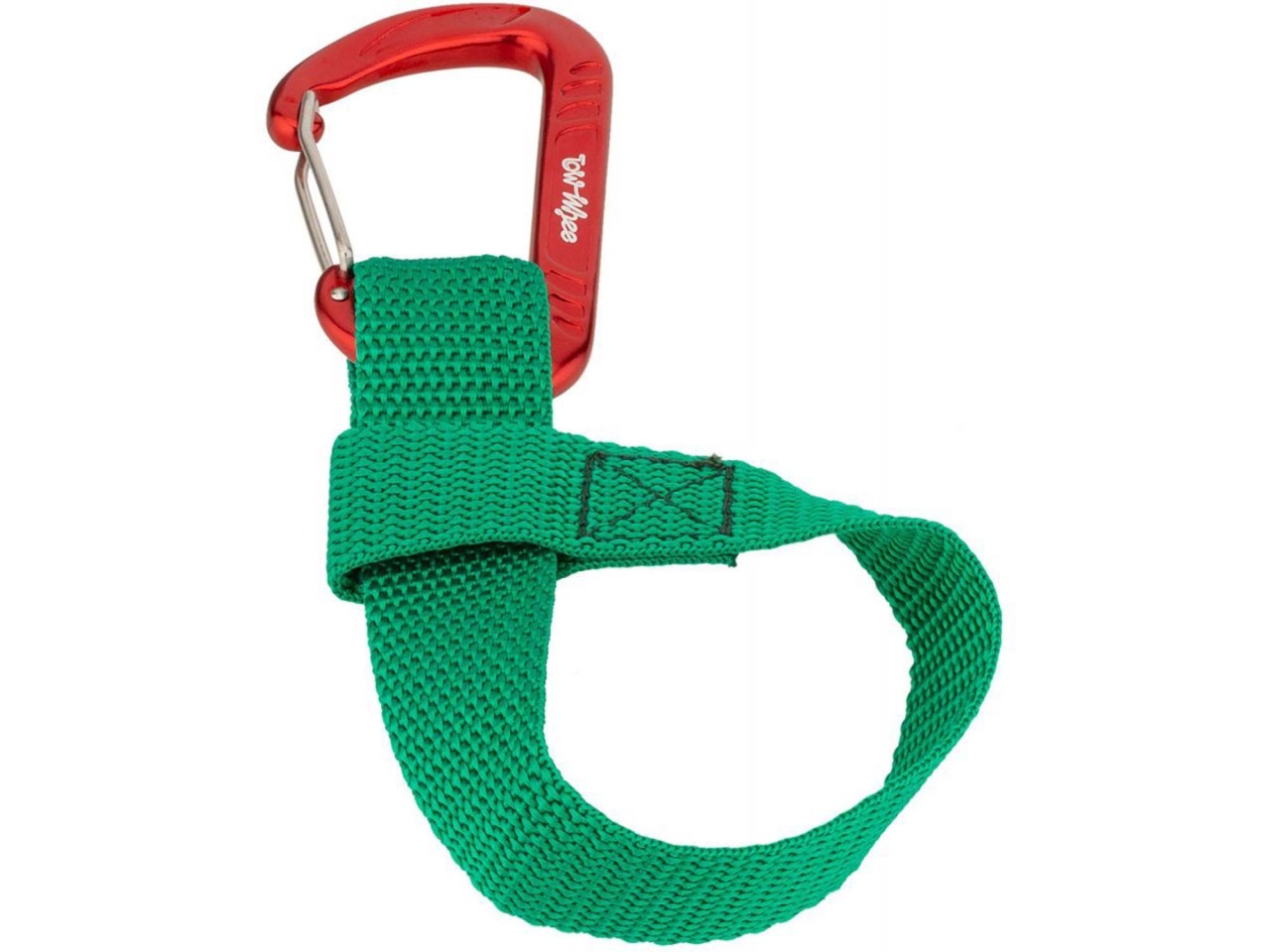 TowWhee Quick Loop karabiinilla vihreä / punainen