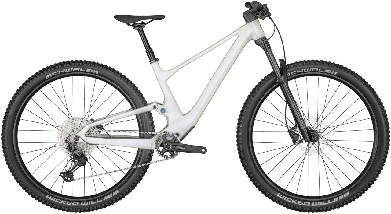 Scott Contessa Spark 930 Pearl Snow White 2023 - Täysjousitetut Maastopyörä Naisten