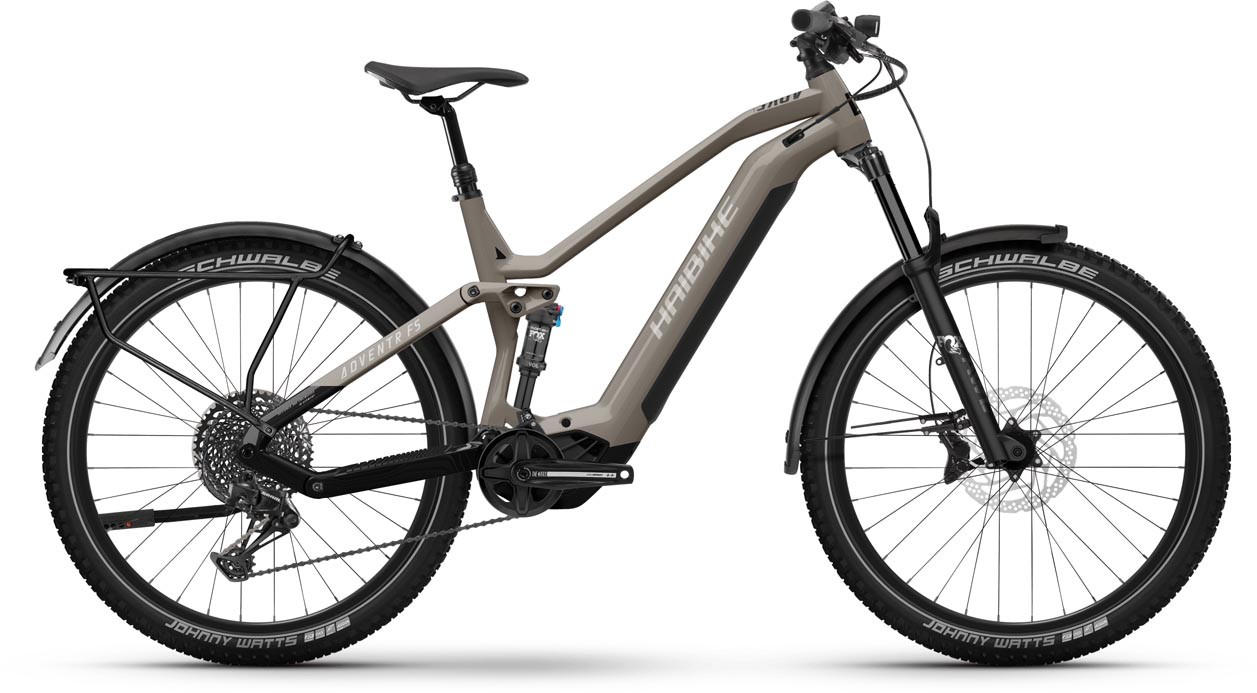 Haibike Adventr FS 10 Gloss Warm / Grey Blk 2023 - Sähköpyörä Täysjousitetut Maastopyörä