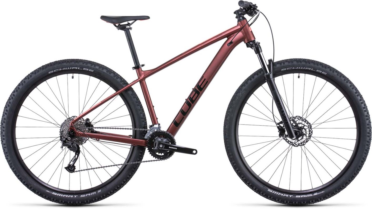 Cube Access WS Pro rubymetal n pink 2022 - Hardtail Maastopyörä Naisten